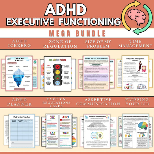 280+ ADHD Executive functioning Worksheets