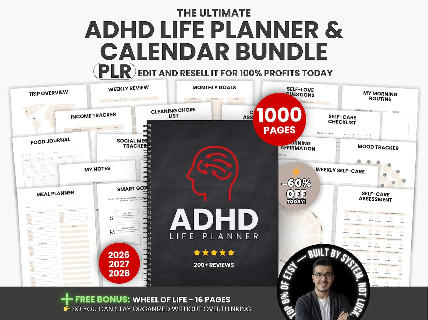 ADHD Life planner and calendar bundle